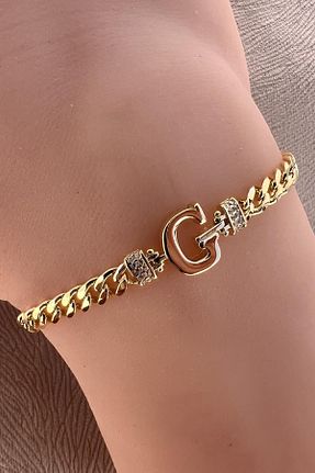 دستبند نقره طلائی زنانه 925 عیار Söğütlü Silver - کد 775448377