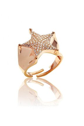 انگشتر نقره صورتی زنانه زیرکن Söğütlü Silver - کد 3155233