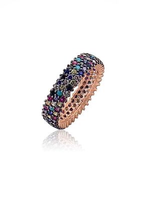 انگشتر نقره صورتی زنانه 925 عیار Söğütlü Silver - کد 5938407
