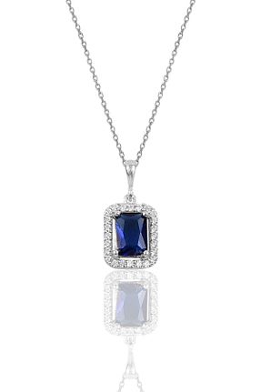 ست نقره سرمه ای زنانه زمرد Söğütlü Silver - کد 79392032