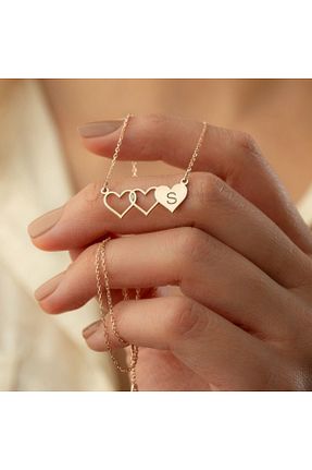 گردنبند نقره طلائی زنانه 925 عیار Gökdeniz 925 - کد 854052289