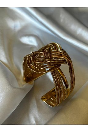 دستبند استیل (فولاد) طلائی زنانه استیل (فولاد) SeaShine Accessories - کد 854072252