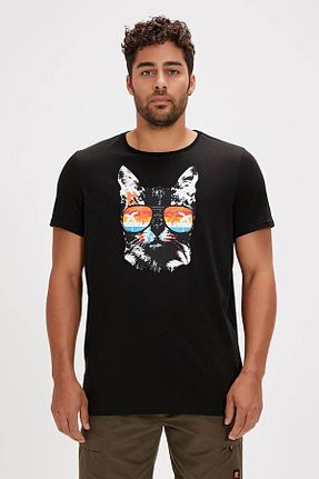 تیشرت مشکی مردانه رگولار Bad Bear - کد 824817038