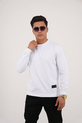 سوئیشرت سفید مردانه İpliği Boyalı Est Estola - کد 854052084