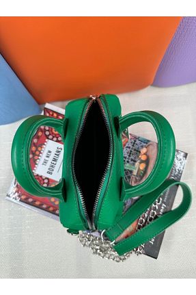 کیف پستچی سبز زنانه چرم مصنوعی unique crane bags - کد 853811034