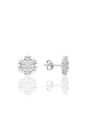 گوشواره نقره سفید زنانه 925 عیار Söğütlü Silver - کد 44078546