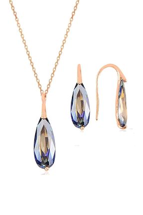 ست نقره آبی زنانه یاقوت کبود Söğütlü Silver - کد 68124547
