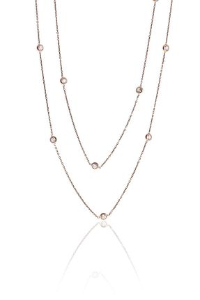 گردنبند نقره صورتی زنانه 925 عیار Söğütlü Silver - کد 63160366