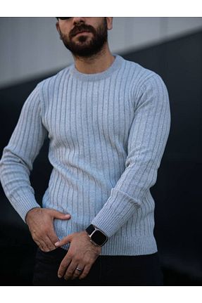 پلیور طوسی مردانه ساده OTAKU - کد 776735713