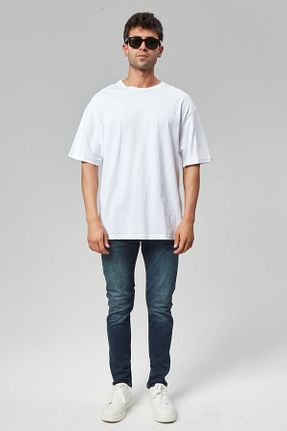 شلوار جین آبی مردانه پاچه ساده RO DENIM - کد 847486992