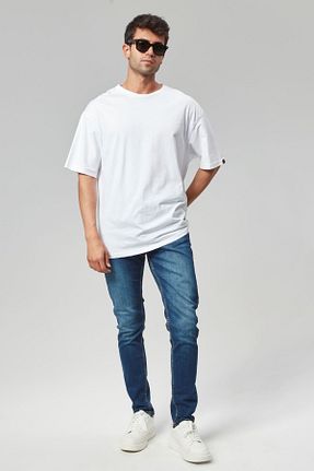 شلوار جین آبی مردانه پاچه تنگ RO DENIM - کد 847785770