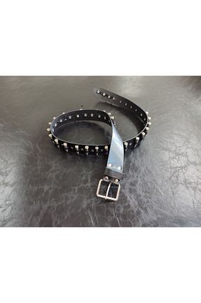 کمربند مشکی زنانه چرم مصنوعی Aksesuar - کد 854177851