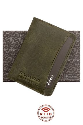 جا کارتی سبز مردانه ابعاد کوچک Flapp - کد 77344159