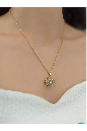 گردنبند استیل ( فولاد ) طلائی زنانه استیل (فولاد) biralışveriş - کد 679891172