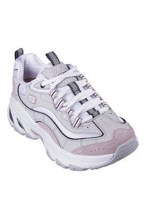 کفش اسنیکر صورتی زنانه بند دار Skechers - کد 854119411