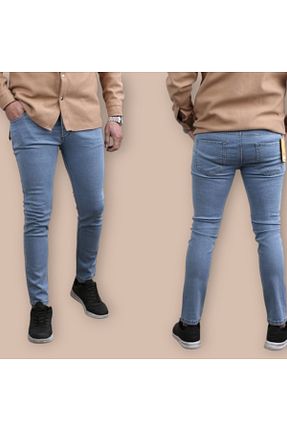 شلوار جین آبی مردانه پاچه تنگ GGMM - کد 854139012