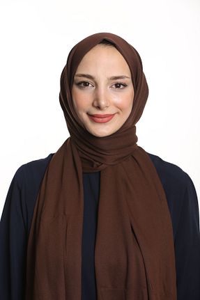 شال قهوه ای زنانه ویسکون Tesettür World - کد 852364392