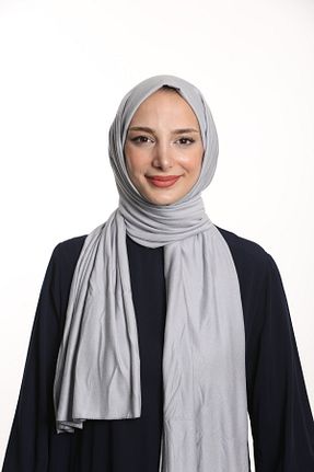 شال طوسی زنانه ویسکون Tesettür World - کد 852364472