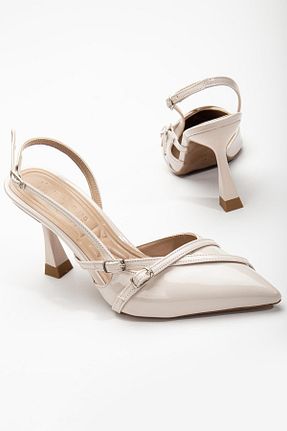 کفش استایلیتو بژ پاشنه نازک SUİNS SHOES - کد 816535922