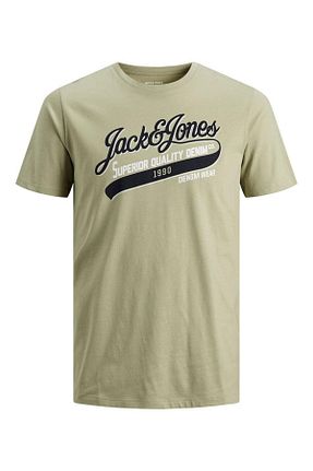 تیشرت خاکی مردانه رگولار Jack & Jones - کد 221723577