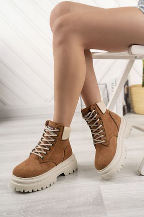 بوت / نیم بوت قهوه ای زنانه جیر SUİNS SHOES - کد 760966288