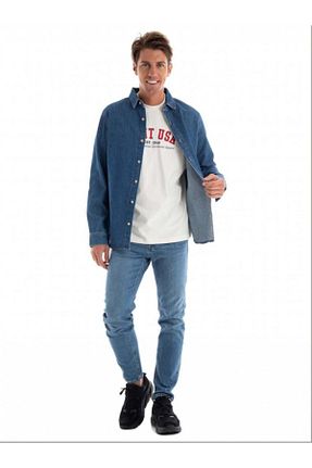 شلوار آبی مردانه جین Jack & Jones - کد 797838074