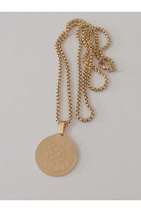 گردنبند استیل ( فولاد ) طلائی زنانه استیل ضد زنگ Alsade - کد 814606229