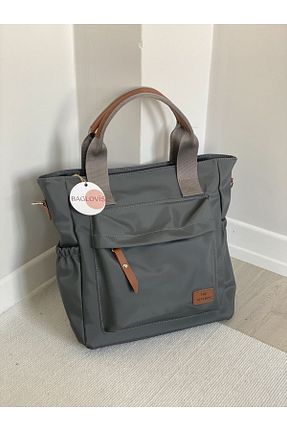 کیف دوشی طوسی زنانه ساتن BAGLOVİS - کد 788310865