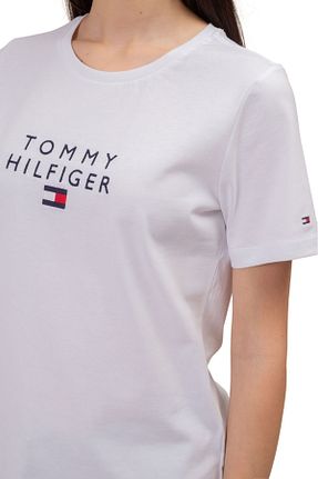 تیشرت اسپرت طلائی زنانه رگولار Tommy Hilfiger - کد 854226632