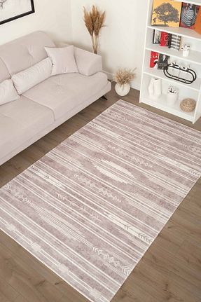 فرش قهوه ای زیره ضد لغزش Serente Home - کد 832040902