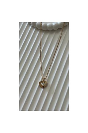 گردنبند استیل ( فولاد ) طلائی زنانه استیل (فولاد) ParlaTakıAksesuar - کد 854356761