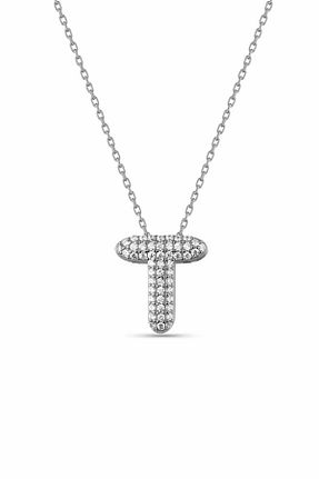 گردنبند جواهر سفید زنانه سنگ passion silver - کد 853015601
