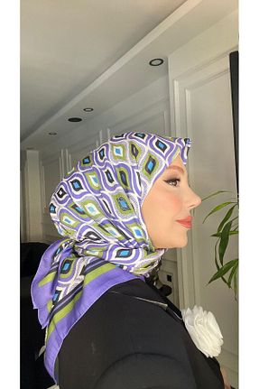 روسری بنفش 90 x 90 Onur - کد 854381677