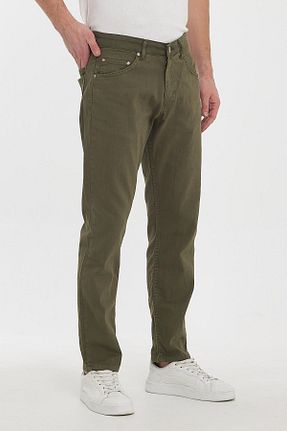 شلوار خاکی مردانه پنبه - الاستین DAMGA JEANS - کد 808628113