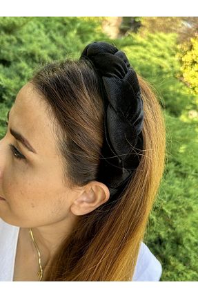 تاج مشکی زنانه مخمل ByMerve - کد 410970316