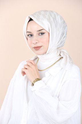 روسری بژ پلی استر Emproyal - کد 854396159