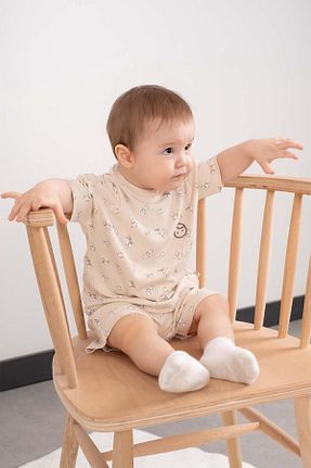 ست نوزادی بژ بچه گانه پنبه ای Little Gusto - کد 709626146