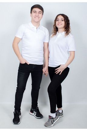 تیشرت سفید زنانه یقه پولو BAV Butik Ayvitrin - کد 854423311