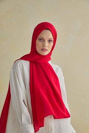 شال قرمز زنانه پلی استر Cardion - کد 46663010