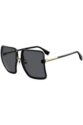 عینک آفتابی مشکی زنانه UV400 Fendi - کد 129271854