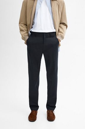 شلوار سرمه ای مردانه پنبه ای Massimo Dutti - کد 849031345