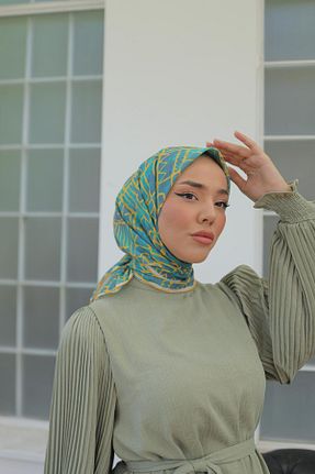 روسری قهوه ای پنبه ای Silk Home - کد 846953619
