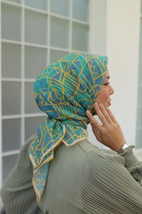 روسری قهوه ای پنبه ای Silk Home - کد 846953619