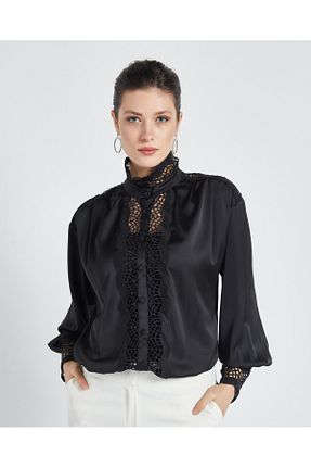 بلوز مشکی زنانه ساده Serpil - کد 788160700