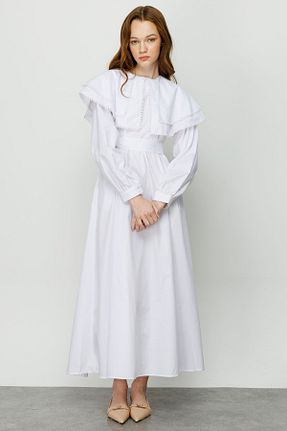 لباس حجاب سفید زنانه رگولار Hooopstore - کد 283612675