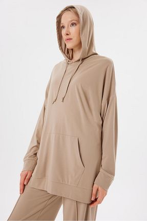 ست بالاتنه و پائین تنه حجاب طوسی زنانه رگولار TERZİ DÜKKANI - کد 854007535