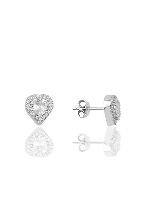 گوشواره نقره سفید زنانه 925 عیار Söğütlü Silver - کد 32688346