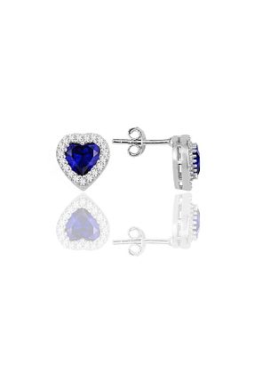 گوشواره نقره سرمه ای زنانه 925 عیار Söğütlü Silver - کد 745218167