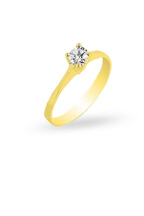 انگشتر نقره طلائی زنانه زیرکن Söğütlü Silver - کد 673496879