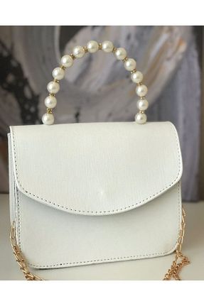 کیف دستی سفید زنانه سایز متوسط ÖzsoyStore - کد 744452106